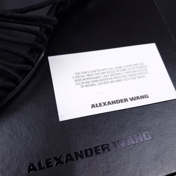 New Alexander Wang Tessa Suede Black Sz 36½ - Picture 5 of 14